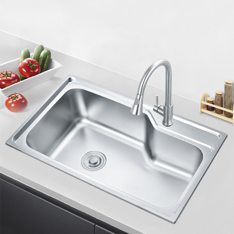Stainless Steel Special-shape Kitchen Sink Single Bowl Above Counter Washing Basin