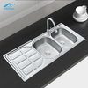 Embossed Direct Sale Factory Sink Manufacturer Double Bowl Sink for Farmhouse Kitchen