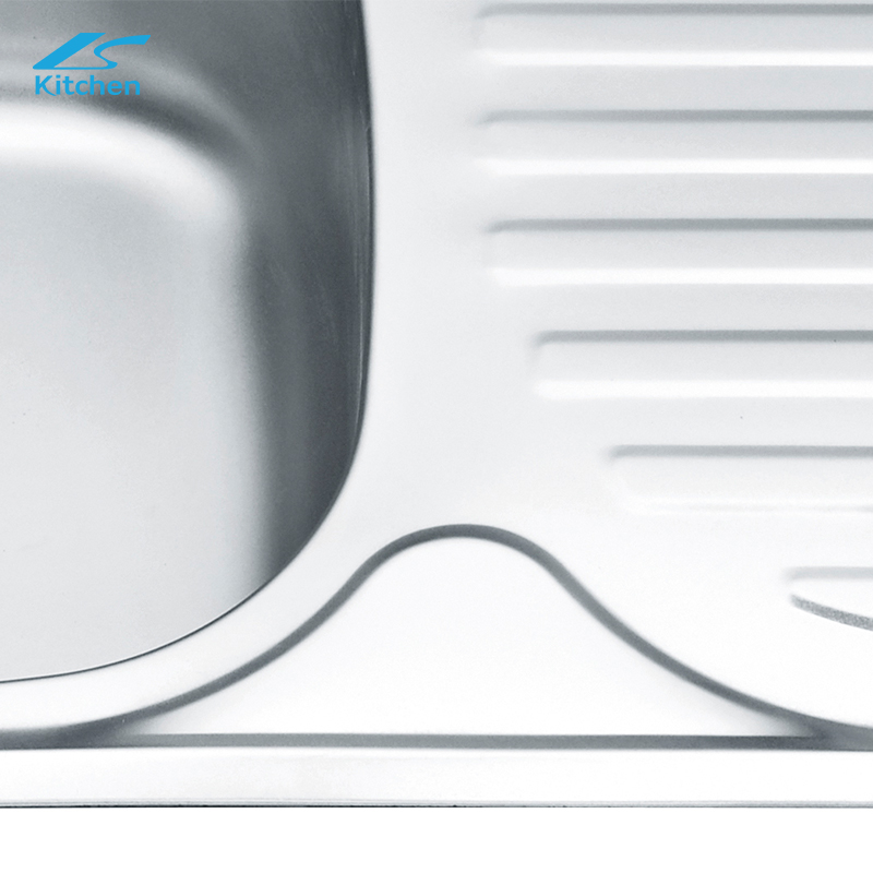 High Quality Kitchen Sink Supplier Modern Sink with Rectangular Drainboard in Kitchen