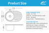 Kitchen Sink Customized Two Semicircles Stainless Steel Anti-Clogging Mesh Sink Strainer Filter in Bathroom