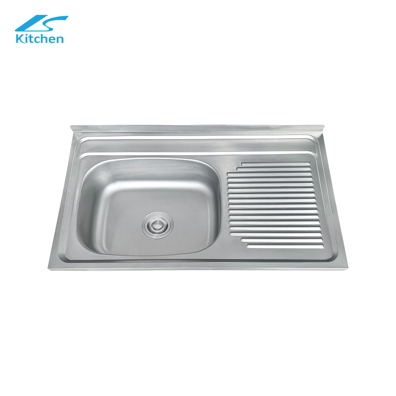 Fashion Design Basin with Plate Square Kitchen Sink Sus 304 Materials