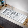  Kitchen Cabinet Sink Cooking and Washing double basin sink farmhouse home kitchen design