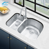 Washing And Cooking Double Deep Basin Stainless Steel Sink Farmhouse Sink