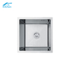 Top Silver CE Certified Square-shape Handmade Modern Modern Kitchen Sink – Undermount Design, Hot in Europe