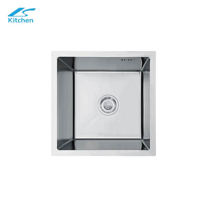 Top Silver CE Certified Square-shape Handmade Modern Modern Kitchen Sink – Undermount Design, Hot in Europe