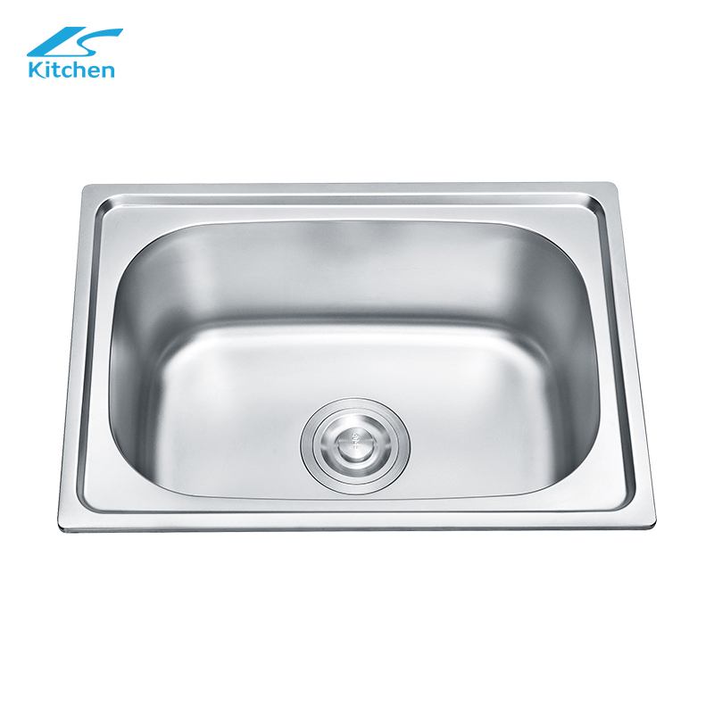 Factory Direct Sale Stainless Steel Kitchen Sink With Single Square Bowl Rectangular for Home and Hotel
