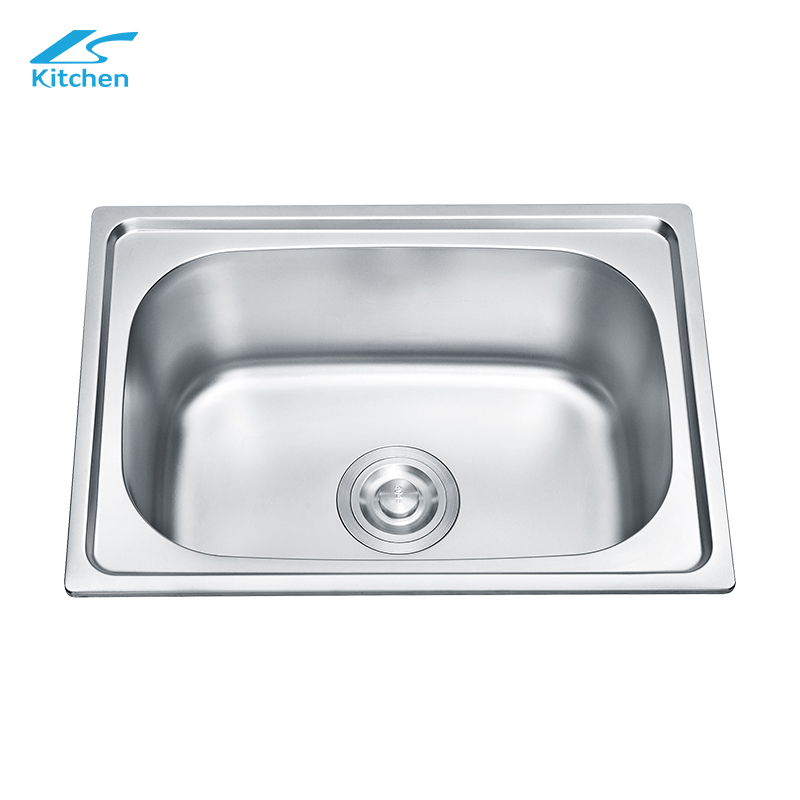 Factory Direct Sale Stainless Steel Kitchen Sink With Single Square Bowl Rectangular for Home and Hotel