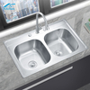 China Kitchen Sink manufacturer Double Capacity Standard Bowl Sink Stainless Steel Kitchen Sink