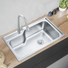 Stainless Steel Special-shape Kitchen Sink Single Bowl Above Counter Washing Basin