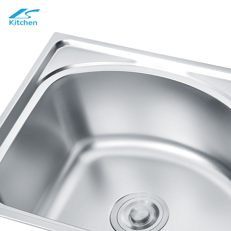  Pakistan Stainless Steel Single Bowl Modern Kitchen Sink Apartment Size Rectanglar Shape above Counter Installation without Faucet