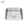 Silver Rectangular Undermount Stainless Steel Sink – Single Bowl Kitchen Sink for Home, Rural Kitchens, and Studios | Modern Farmhouse Kitchen Sink