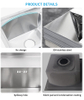 7843 Handmade Stainless Steel Kitchen Sink Nano Silverk Double Bowl Rectangular Shape Undermount Installation Two Faucet 