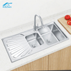 42.5"×19.3" Large Size Kitchen Double Square Bowl Sink Fashionable Attractive Design Sink