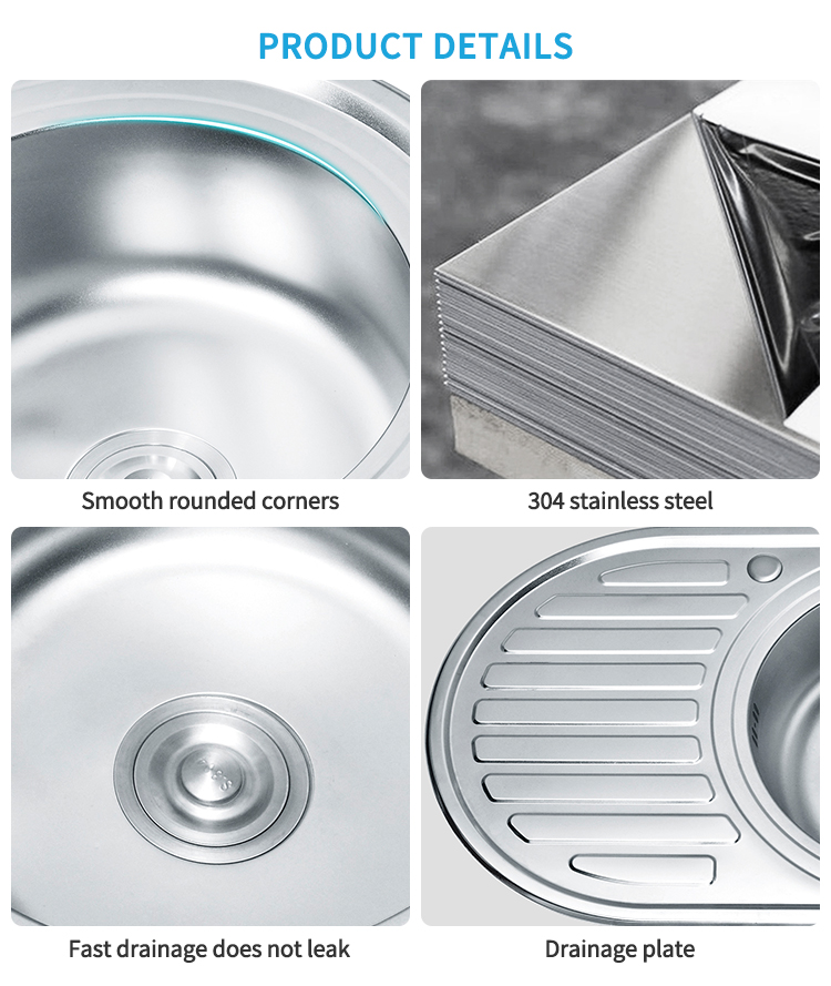 Kitchen Sink Customized Two Semicircles Stainless Steel Anti-Clogging Mesh Sink Strainer Filter in Bathroom