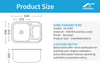 Wholesale SUS304/201 Press Kitchen Round Corner Sink Garden Sink Water Wash Kitchen Sink With Plate