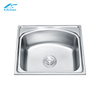China Direct Sale Factory Silver Large Kitchen Sink Stainless Steel 24*20 Inch Single Bowl Kitchen Sink