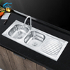  Kitchen Cabinet Sink Cooking and Washing double basin sink farmhouse home kitchen design