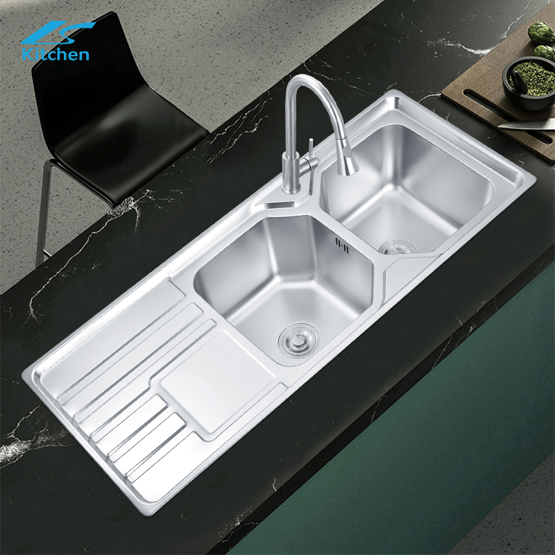 Customized Special Shape Double Washing Basin Traditional Kitchen Sink