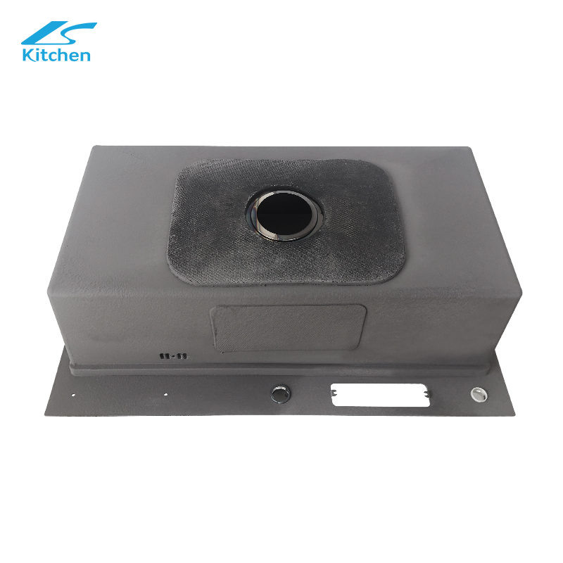 Black Wholesale OEM ODM Handmade Large Single Bowl Sink – 16 Gauge Stainless Steel Modern Kitchen Design