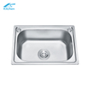 Washing and Cooking Basin 304 Stainless Steel Pressing Sink Deep Wash Basin Single Bowl Big Size Home Farmhouse