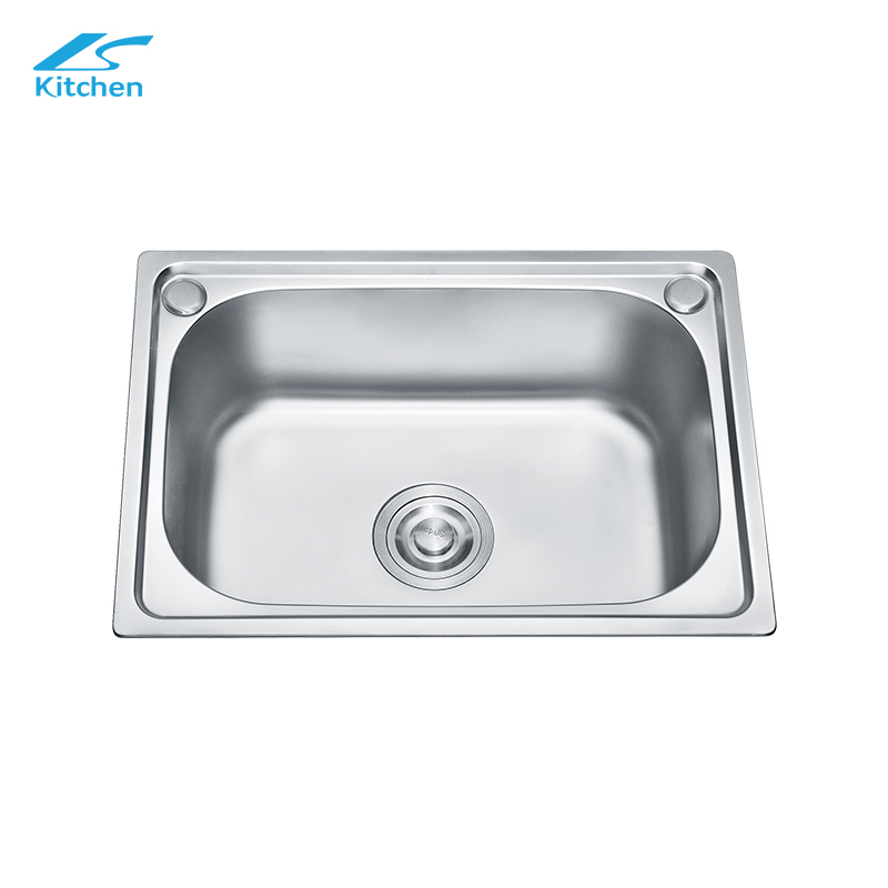 Washing and Cooking Basin 304 Stainless Steel Pressing Sink Deep Wash Basin Single Bowl Big Size Home Farmhouse