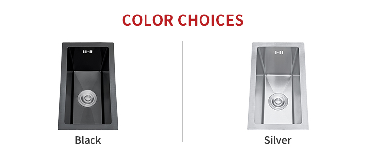 Small Silver SUS304 Stainless Steel Handmade Kitchen Sink – Rectangular Design, CE Certified