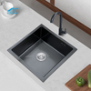 Black Square SUS304 Stainless Steel Handmade Kitchen Sink – Durable & Stylish, CE Certified
