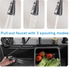 29.5" Stainless Steel Waterfall Kitchen Sink, 16 Inch Multi-Function Kitchen Sink