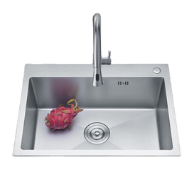 6045 Kitchen Stainless Steel Sink SingleDouble Bowl Brushed Craft Sink