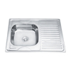 8060 undermount single bowl with drainboard kichen stainless steel single bowl kitchen sink