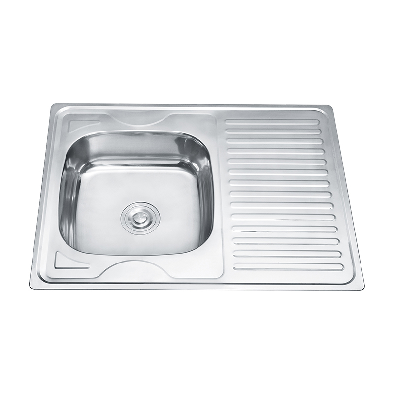8060 undermount single bowl with drainboard kichen stainless steel single bowl kitchen sink