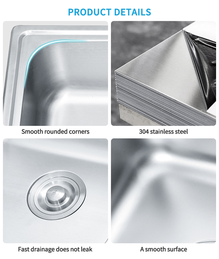 Farmhouse Stainless Steel Double Rectangular Bowl Kitchen Sink 3 Years Warranty 