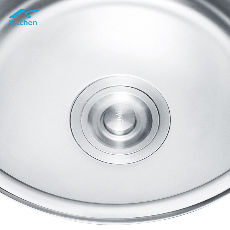 Modern Undermount SS304 Round Stainless Steel Pressing Sink – Perfect for Contemporary Kitchens with Sleek Design and Durable Feature