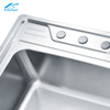  Single Bowl Stainless Steel Bath & Kitchen Sink Black Laundry Wash Basin Three-Hole Counter Installation China Factory Wholesale