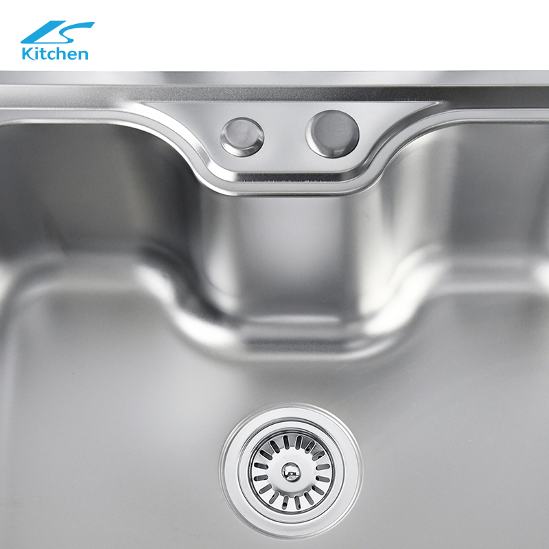 One Piece Pressed Stainless Steel Water Basin,Brazil's Best Selling 201 and 304 Materials Kitchen Sink