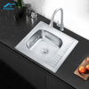Washing Basin with Plate High Quality 201/304 Stainless Steel Sink Single Bowl Kitchen Sink Island Modern New Style 
