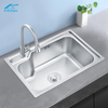 Big Size Cooking Basin Brushed Single Bowl Stainless Steel Small Kitchen Sink