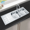 China Kitchen Sink Manufacturer Double Square Bowl Kitchen Sink Modern Kitchen Design