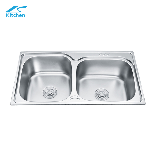 High Quality 201/304 Double Farmhouse Kitchen Sink Stretch Basin Sink for Kitchen