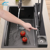 Commercial Restaurant Kitchen Sink Handmade Waterfall Rainfall Kitchen Sink