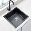 Black Square SUS304 Stainless Steel Handmade Kitchen Sink – Durable & Stylish, CE Certified
