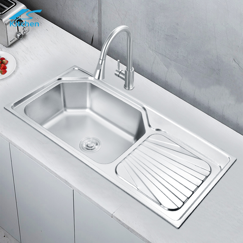 Streamline Your Kitchen: Undermount Single Bowl Sink with Multi-Functional Drain Board