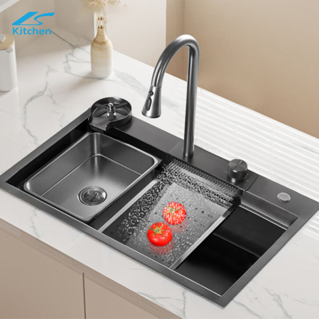 2025 Tiktok New Trends Multi-function Waterfall Kitchen Sink for Home Kitchen