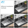 5543HB Handmade Single Bowl Undermount Stainless Steel Sink SS201/304 Handmade Kitchen Sink Single Bowl 
