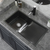 High quality made stainless steel black handmade single bowl with plates kitchen sink modern kitchen