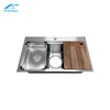 Factory Outlet Silver Hidden Handmade Kitchen Sink Countertop Undercounter Sink Kitchen and Bathroom