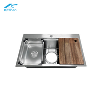 Factory Outlet Silver Hidden Handmade Kitchen Sink Countertop Undercounter Sink Kitchen and Bathroom