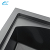 Black Double Bowl Handmade Stainless Steel Sink – Nano Coated, Rectangular Undermount with 2 Faucet Holes – Modern Kitchen Luxury Sink