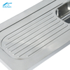 Big Size Sus304 Stainless Steel Single Bowl with Drainboard Outdoor Kitchen Sink