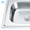 SUS201/304 Stainless Steel Sink with Drainboard | Single Bowl Sink for Kitchen